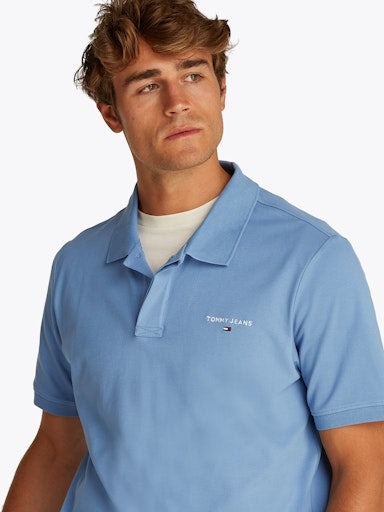 Polo's korte mouw blauw Tommy Jeans