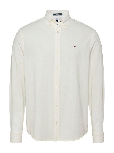 Hemden lange mouw beige Tommy Jeans