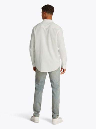 Hemden lange mouw beige Tommy Jeans