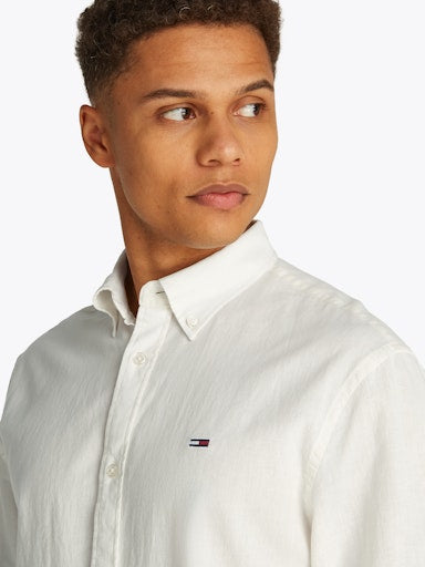 Hemden lange mouw beige Tommy Jeans