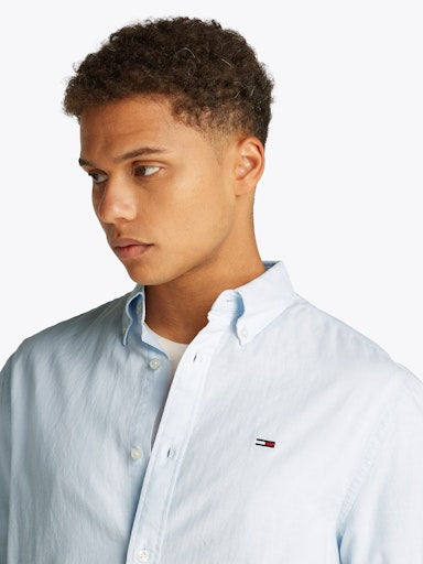 Hemden lange mouw blauw Tommy Jeans