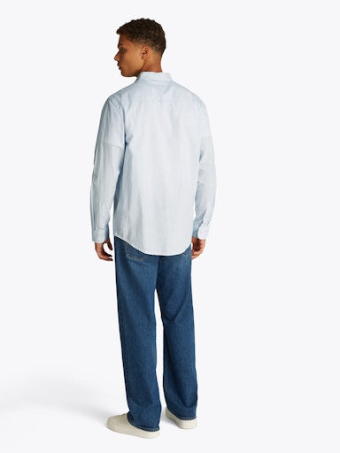 Hemden lange mouw blauw Tommy Jeans