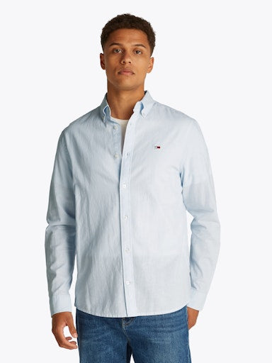 Hemden lange mouw blauw Tommy Jeans