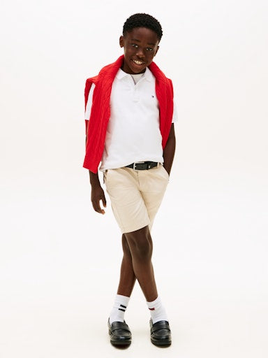 Polo's korte mouw wit Tommy Hilfiger