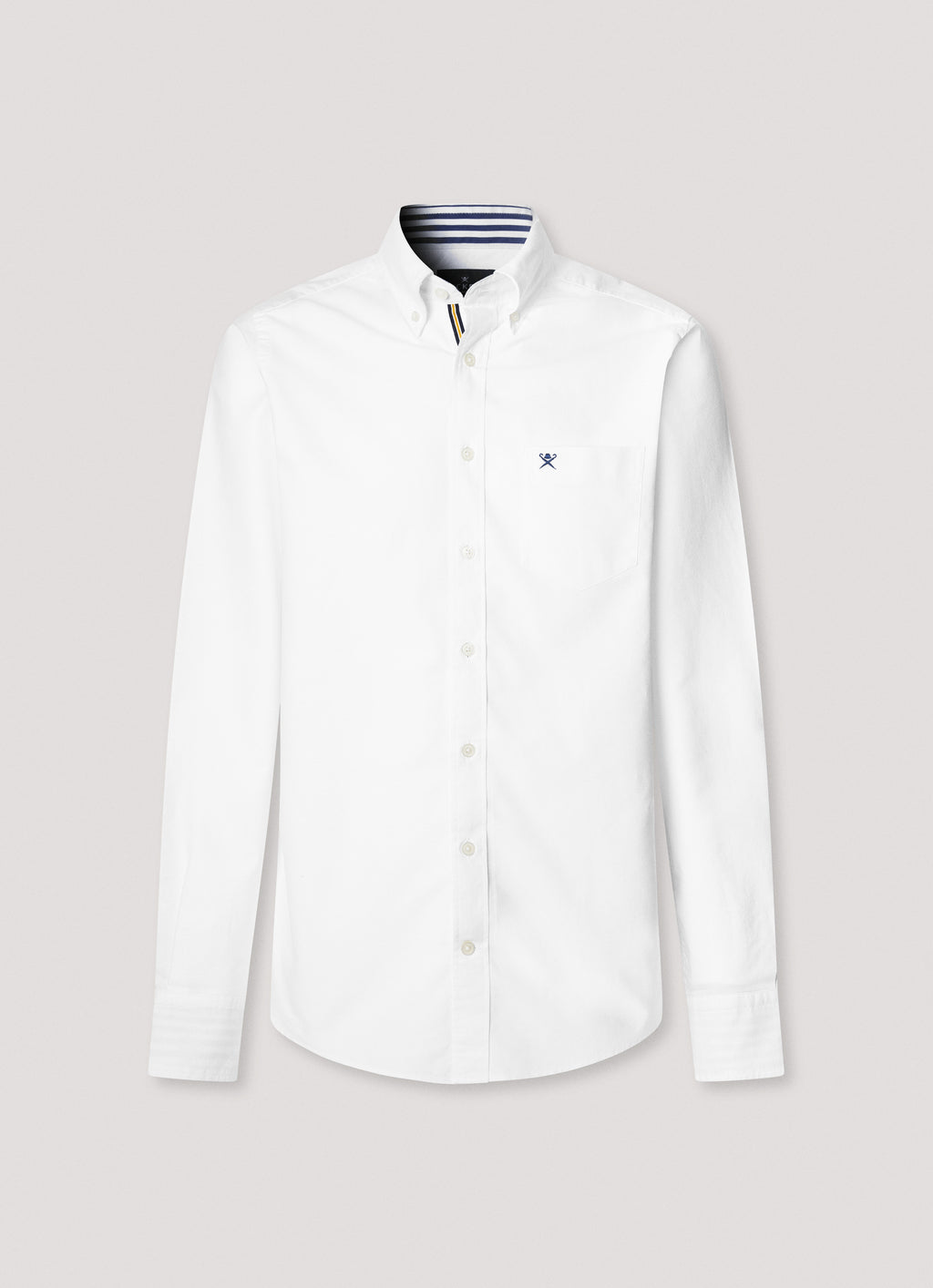 Hemden lange mouw wit Hackett London