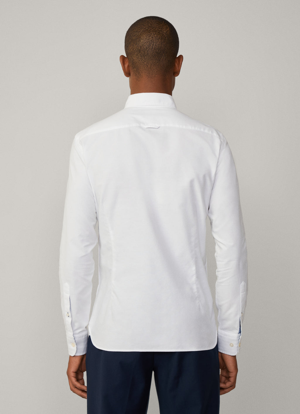 Hemden lange mouw wit Hackett London