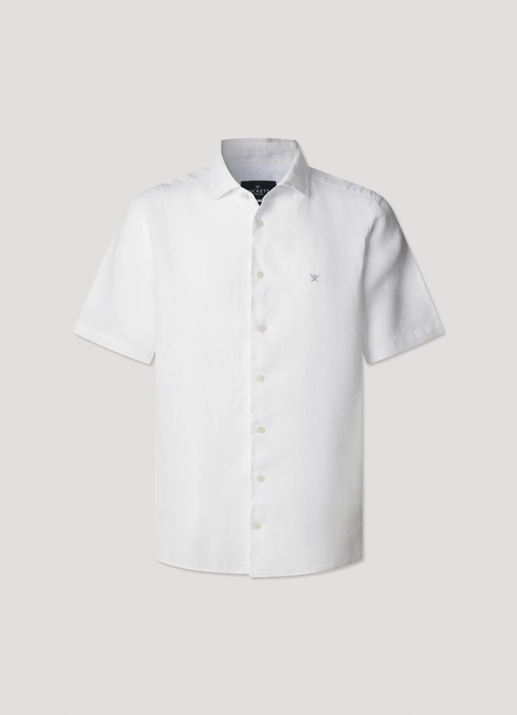 Hemden korte mouw wit Hackett London