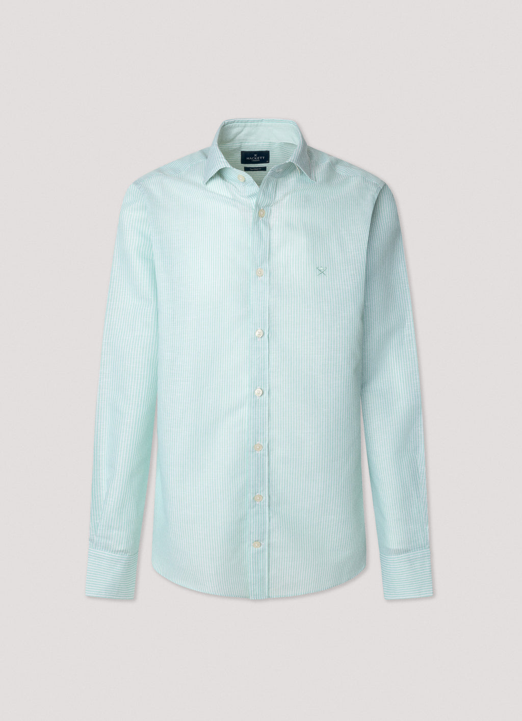 Hemden lange mouw groen Hackett London
