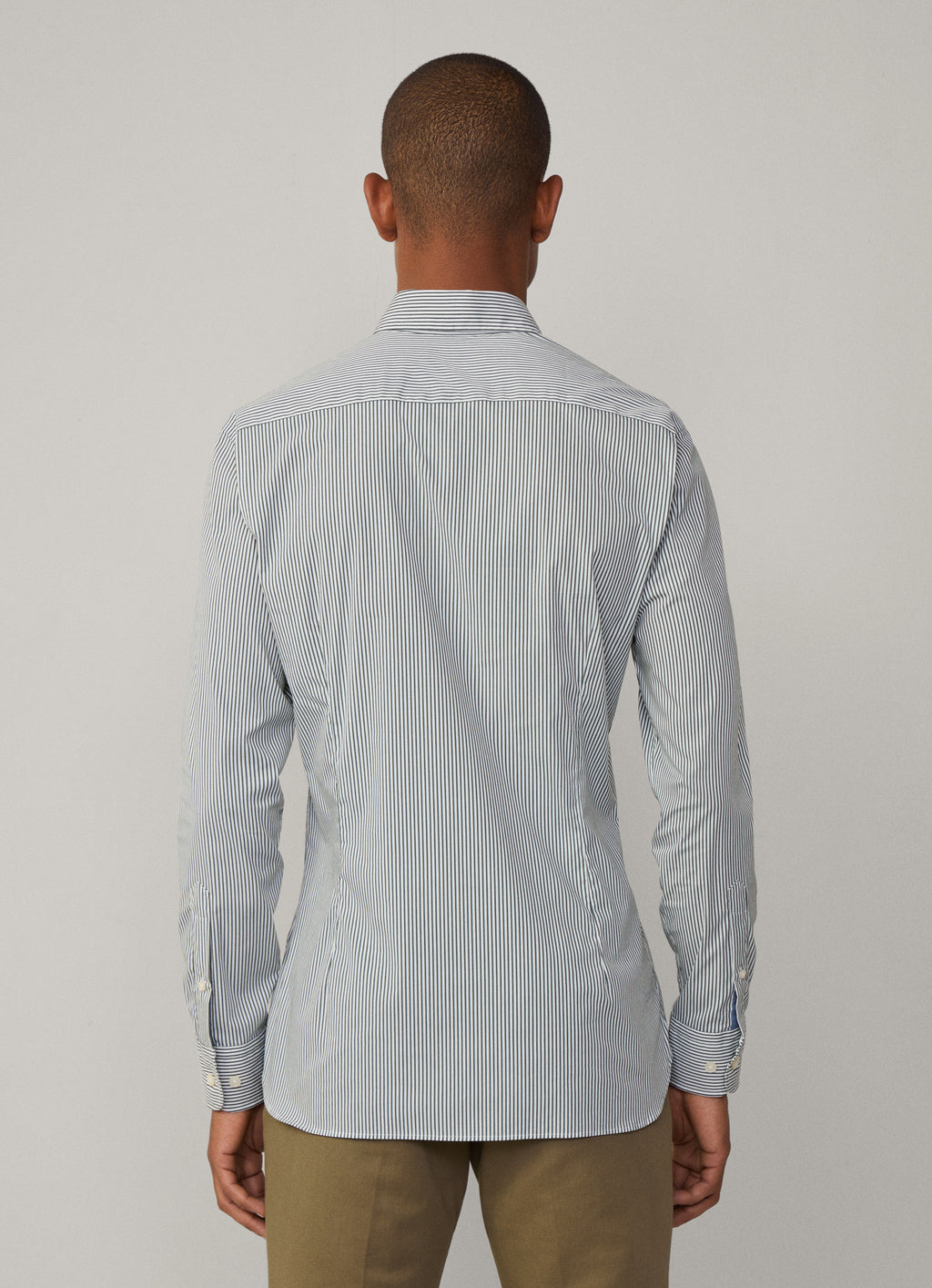 Hemden lange mouw groen Hackett London