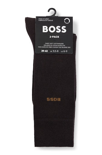 Kousen bruin Boss Men Black