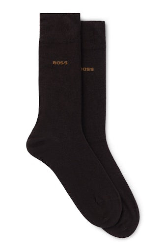 Kousen bruin Boss Men Black