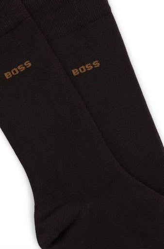 Kousen bruin Boss Men Black