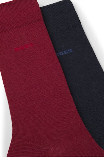 Kousen rood Boss Men Black