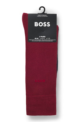 Kousen rood Boss Men Black