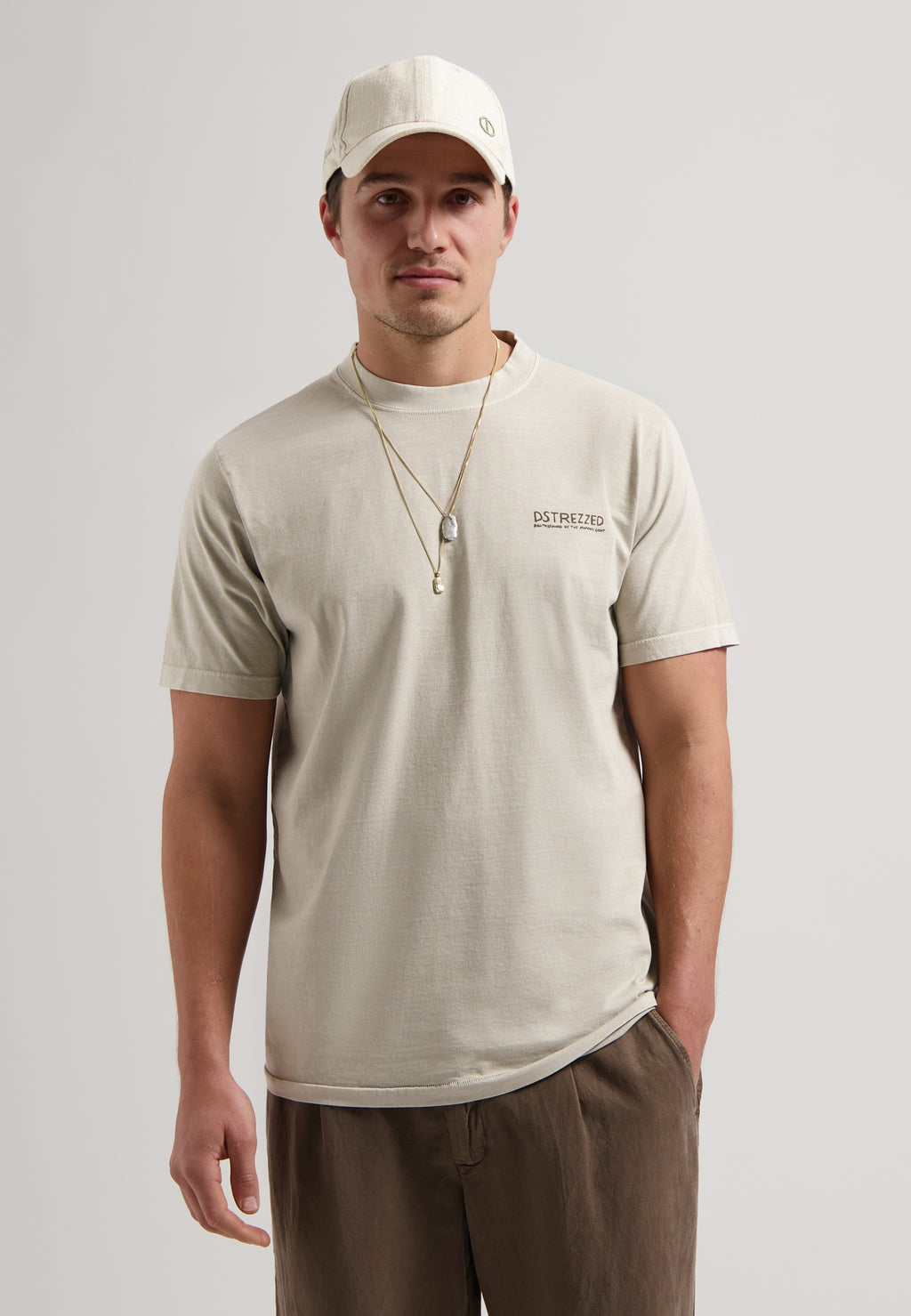 T-shirts korte mouw grijs Dstrezzed