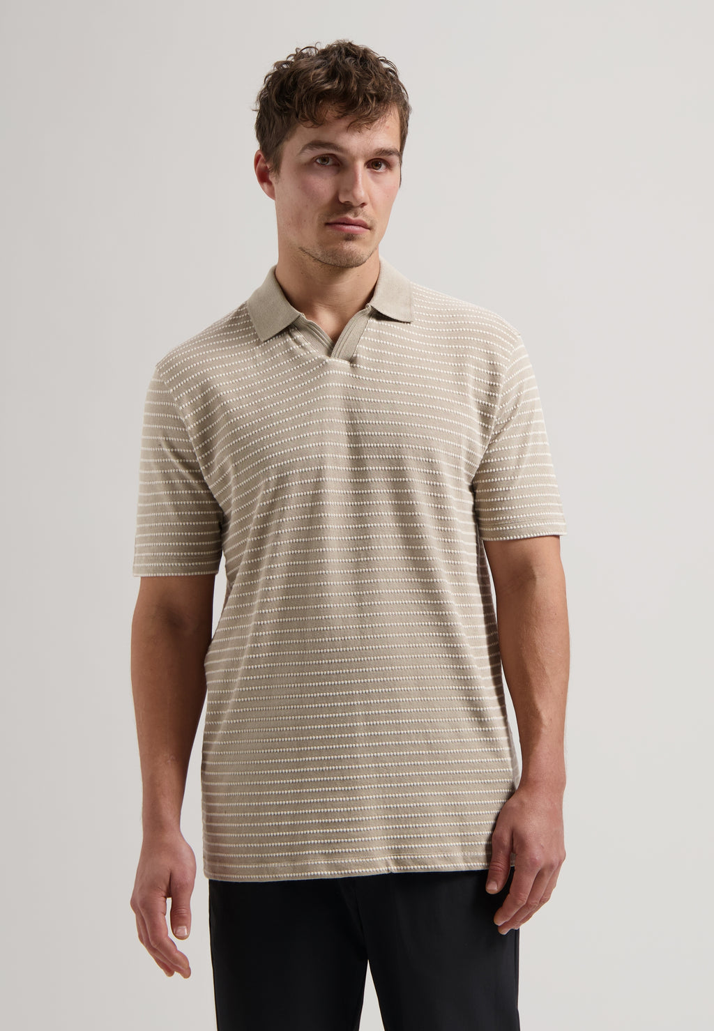 Polo's korte mouw beige Dstrezzed