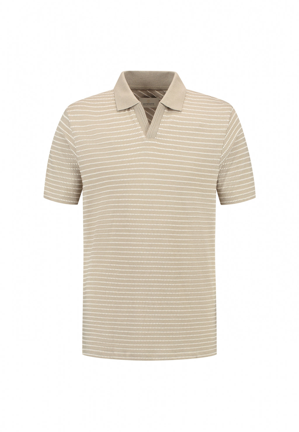Polo's korte mouw beige Dstrezzed
