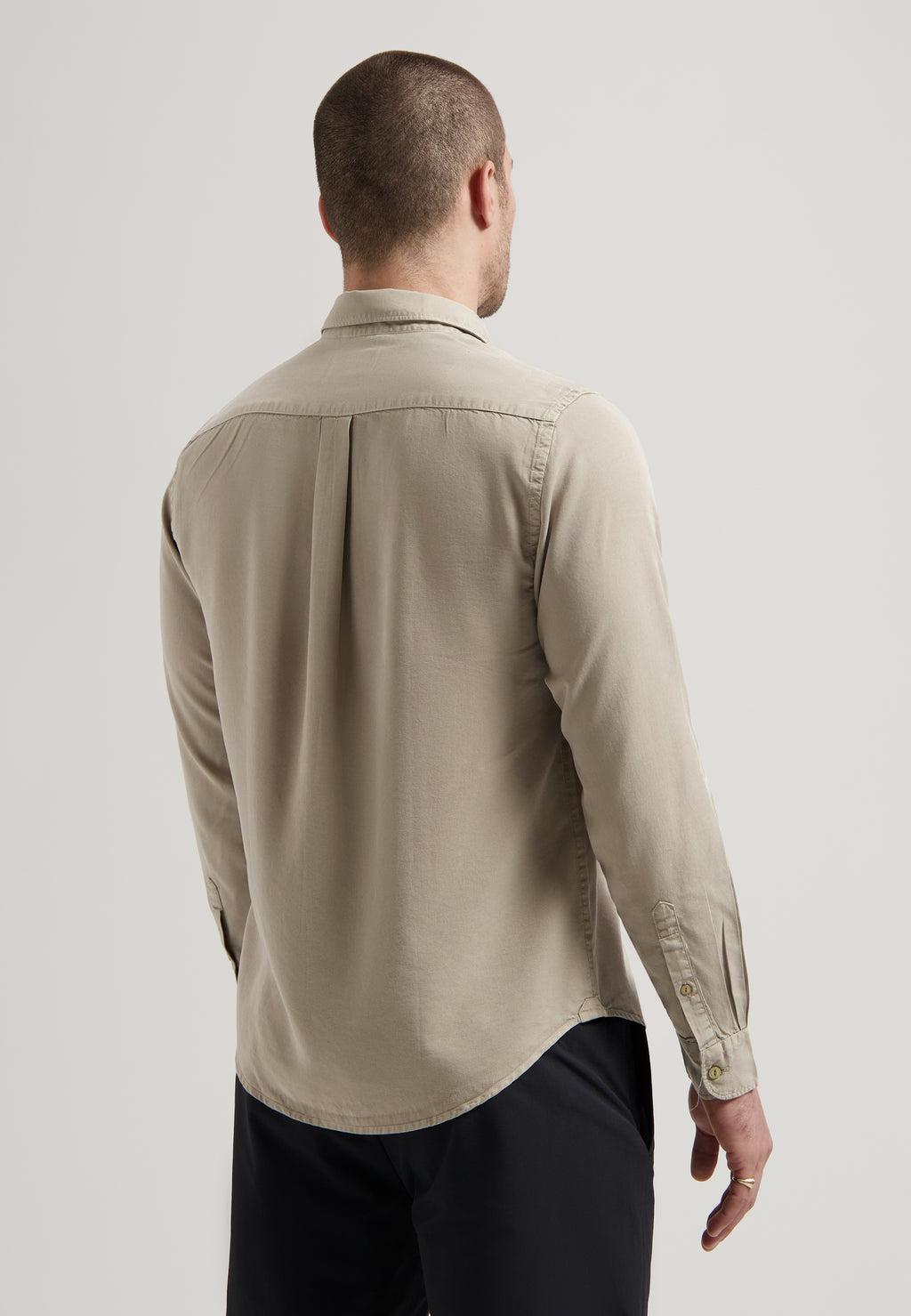 Hemden lange mouw beige Dstrezzed