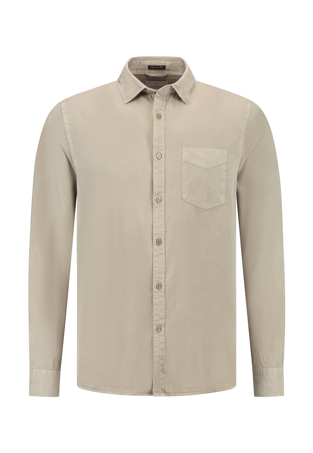 Hemden lange mouw beige Dstrezzed