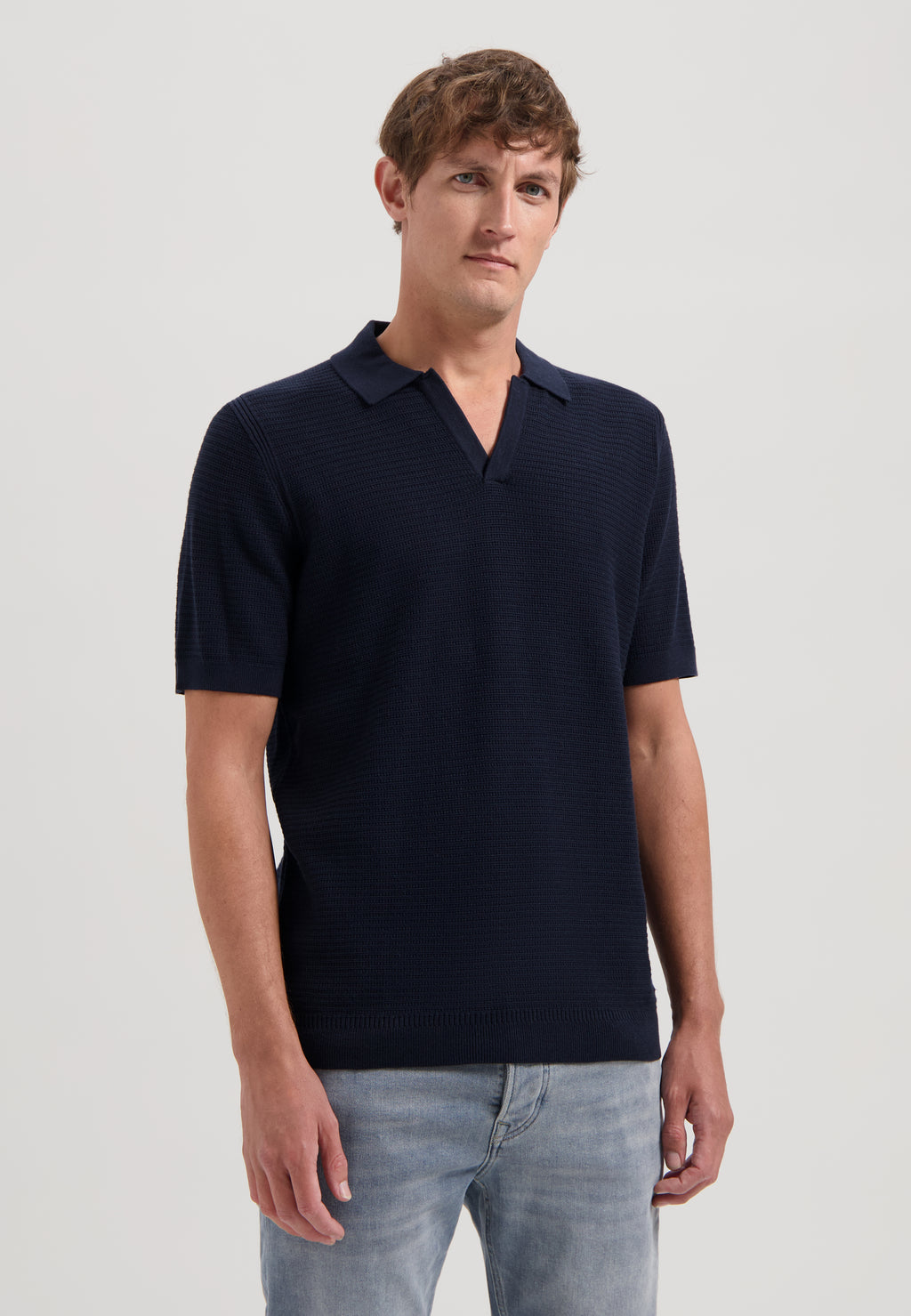 Polo's korte mouw navy Dstrezzed