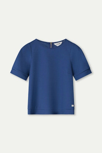 Blouses korte mouw blauw POM Amsterdam