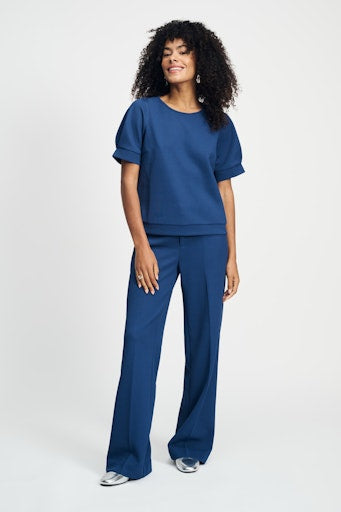 Blouses korte mouw blauw POM Amsterdam