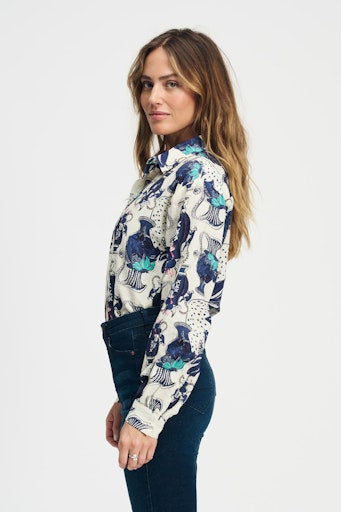 Blouses lange mouw wit POM Amsterdam
