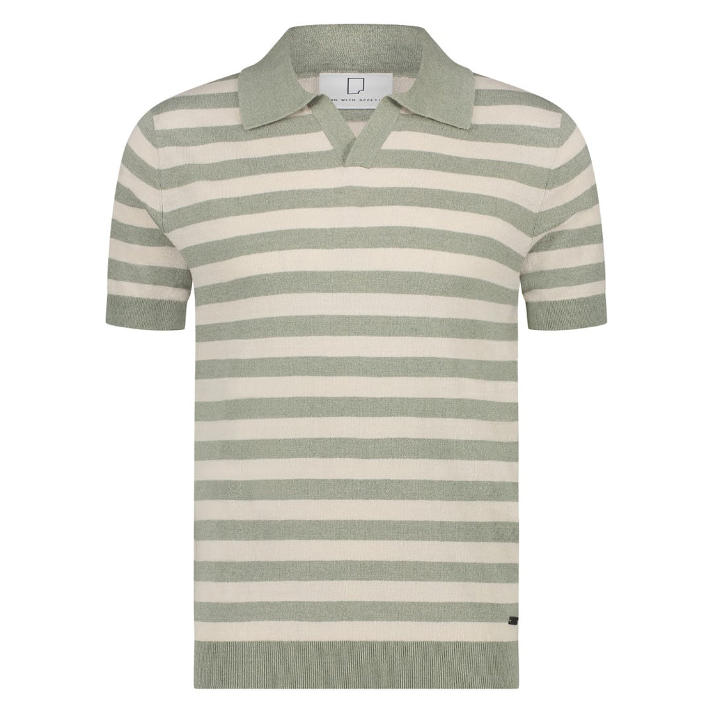 Polo's korte mouw groen Born With Appetite
