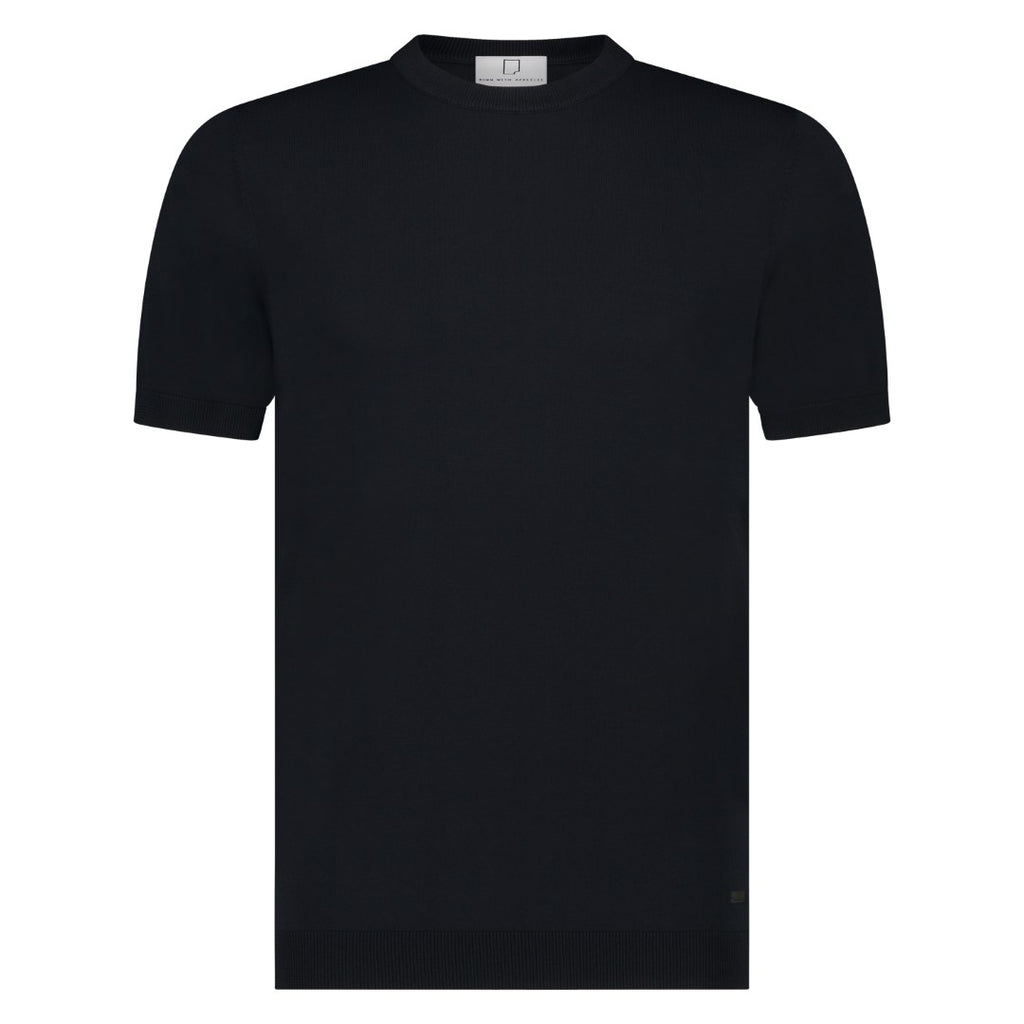 T-shirts korte mouw navy Born With Appetite
