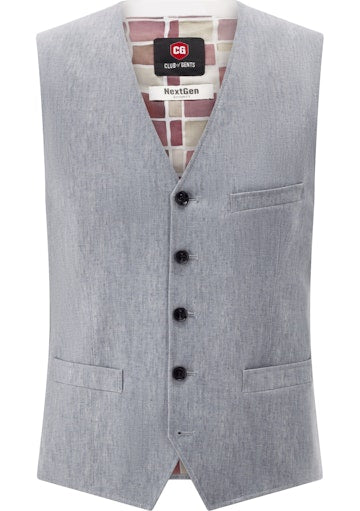 Kostuumgilets blauw CLUB of GENTS