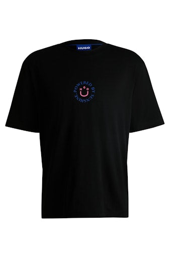 T-shirts korte mouw zwart HUGO BLUE