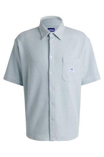 Hemden lange mouw blauw HUGO BLUE