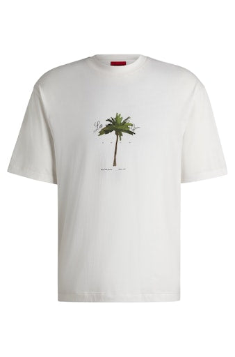 T-shirts korte mouw beige HUGO RED