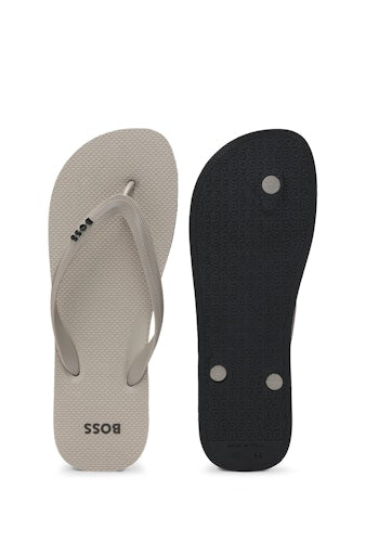 Teenslippers wit Boss Men Black