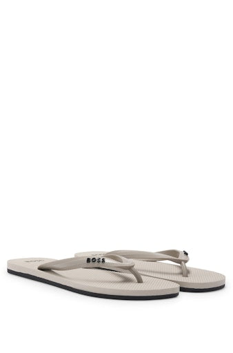 Teenslippers wit Boss Men Black