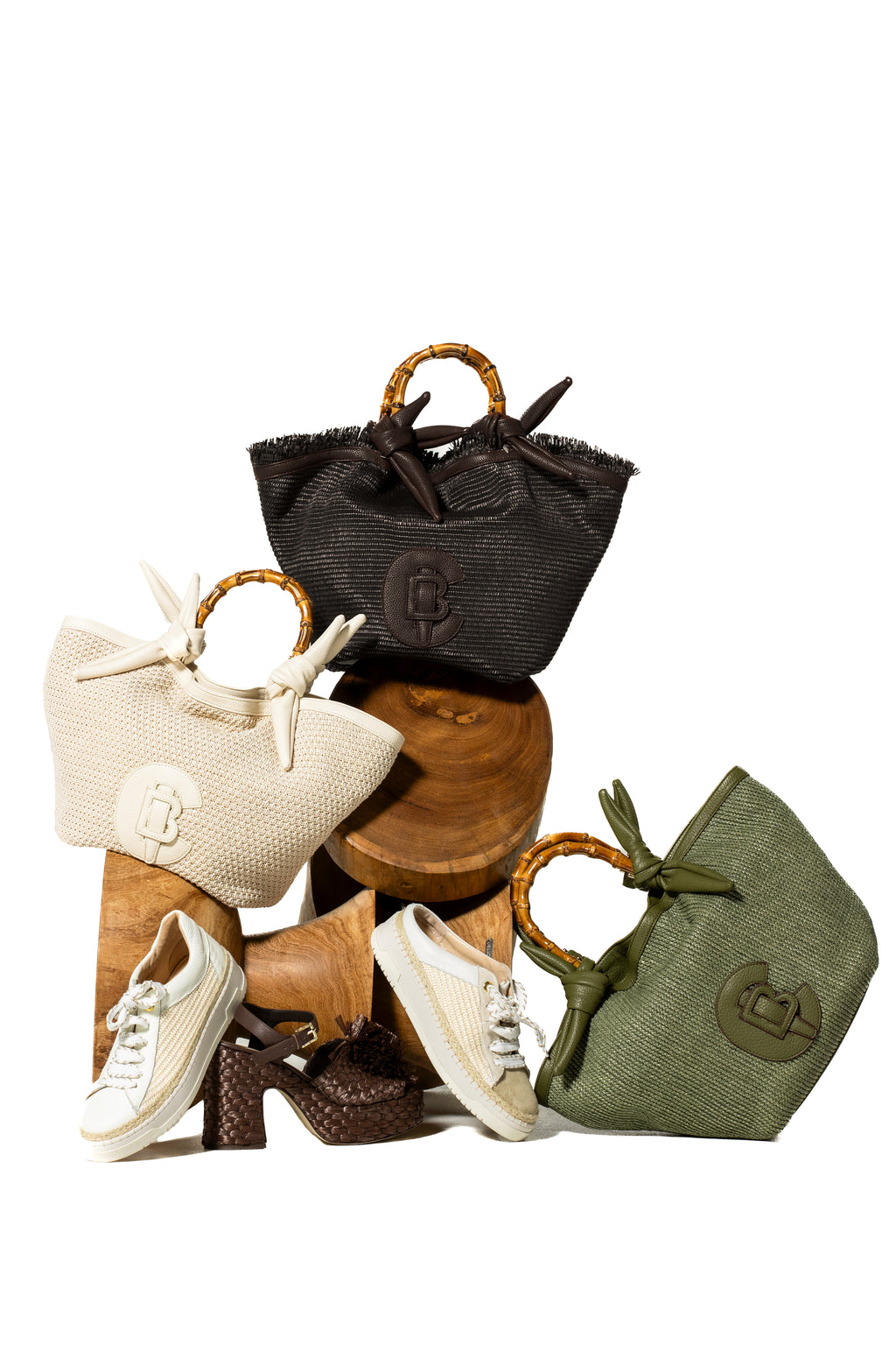 Handtassen beige Caroline Biss