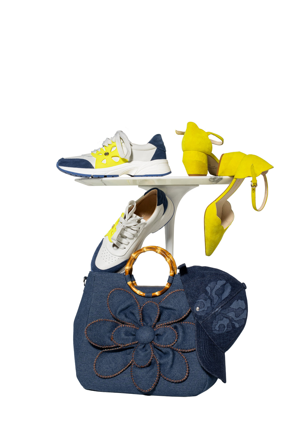 Handtassen blauw Caroline Biss