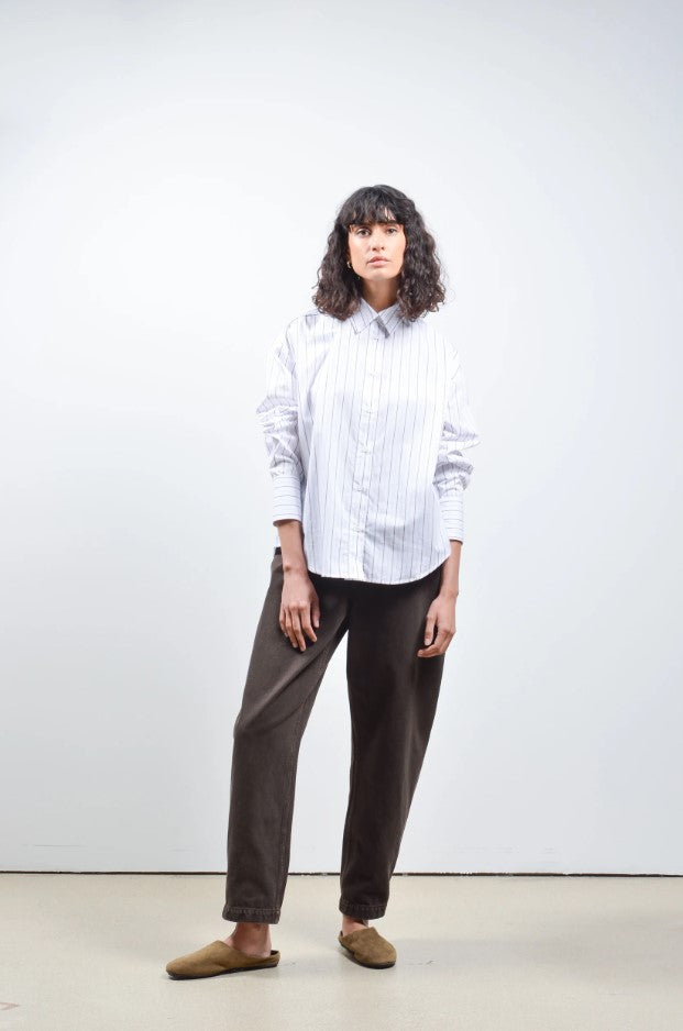 Blouses lange mouw bruin Collectors Club