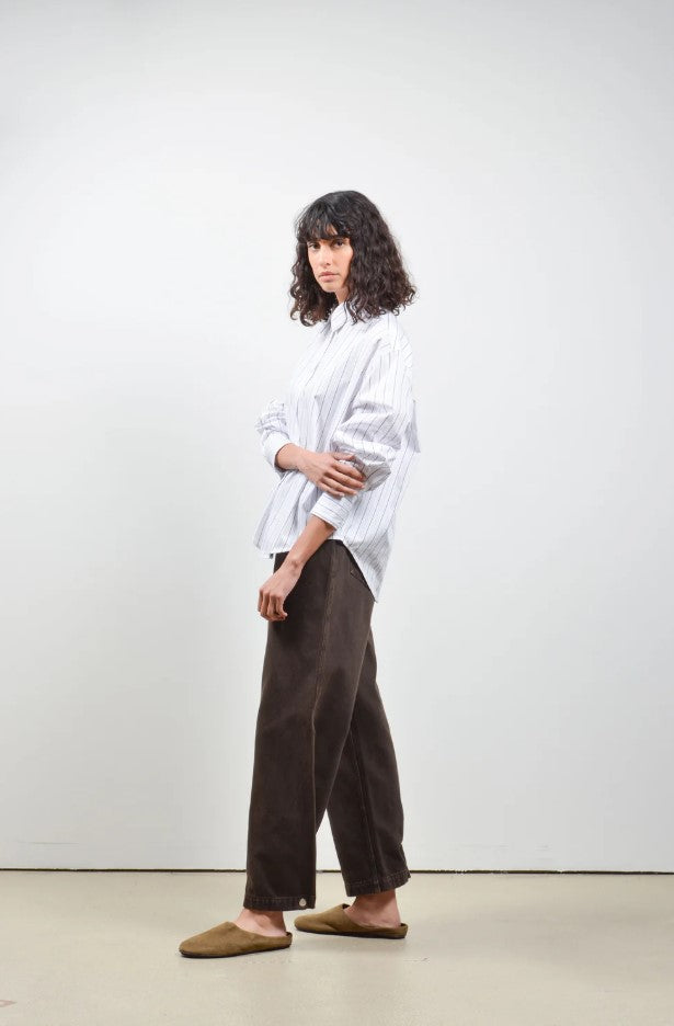 Blouses lange mouw bruin Collectors Club