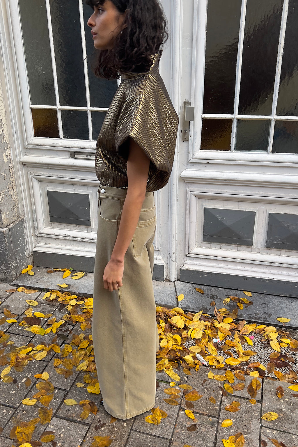 Blouses korte mouw goud Collectors Club