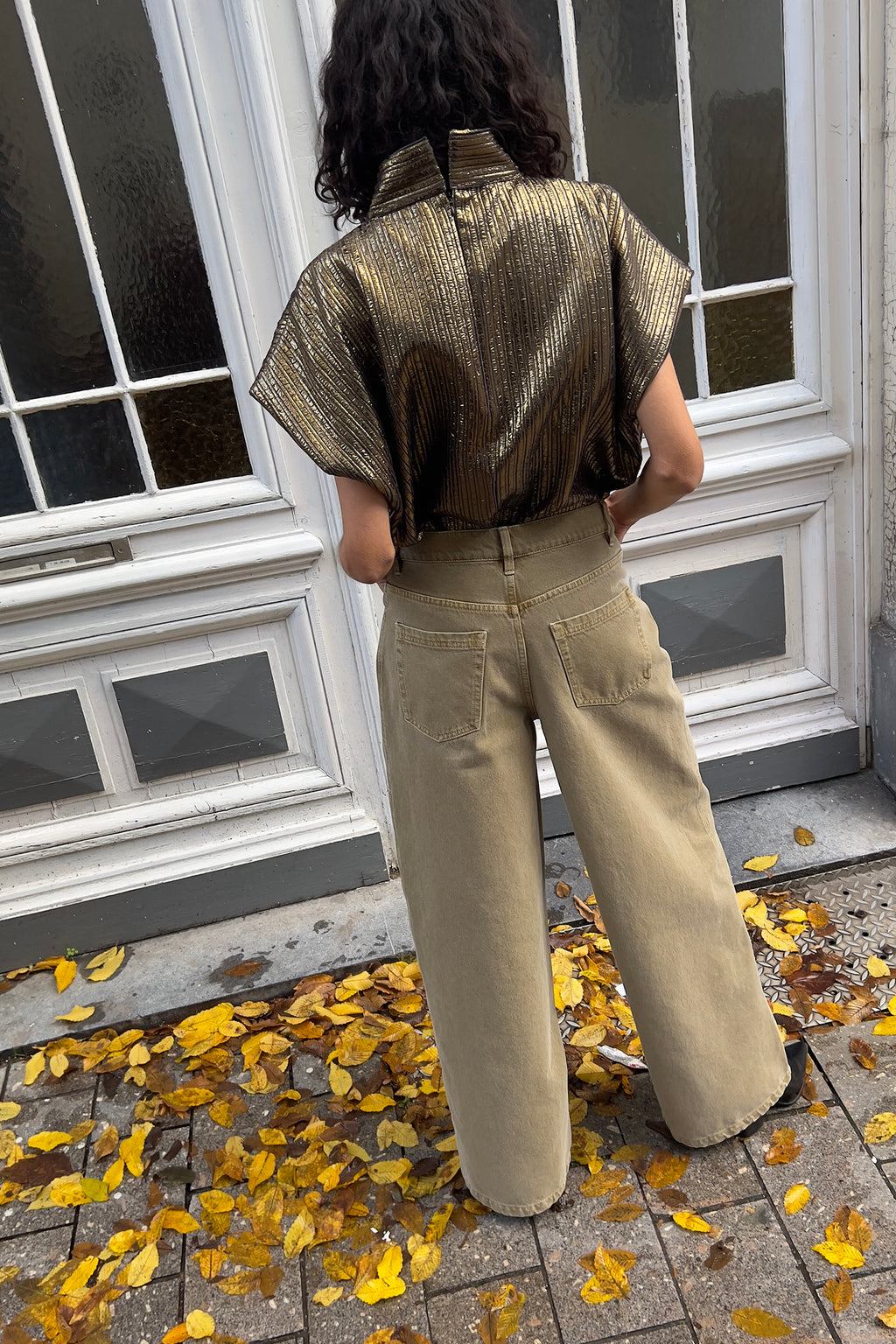 Blouses korte mouw goud Collectors Club