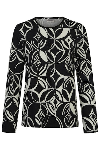 T-shirts lange mouw zwart Barbara Lebek