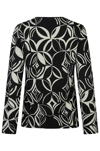 T-shirts lange mouw zwart Barbara Lebek