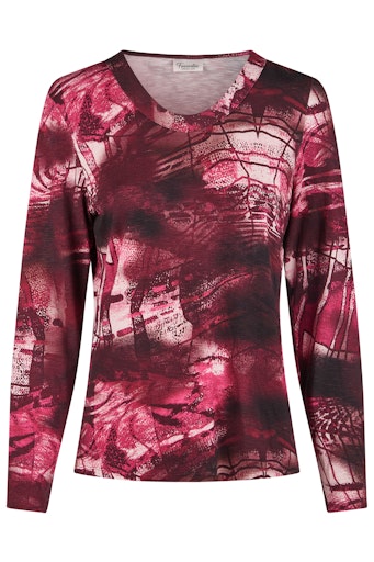 T-shirts lange mouw paars Barbara Lebek