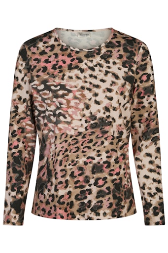 T-shirts lange mouw beige Barbara Lebek