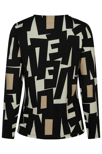 T-shirts lange mouw zwart Barbara Lebek