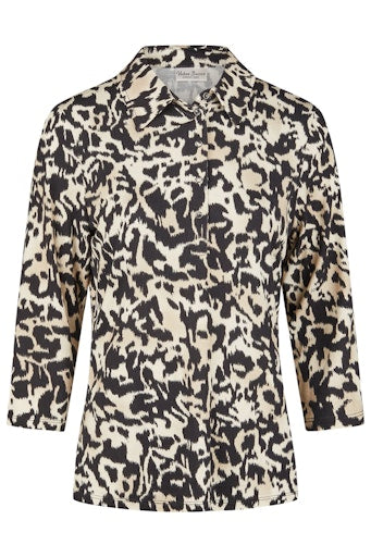 Polo's lange mouw zwart Barbara Lebek