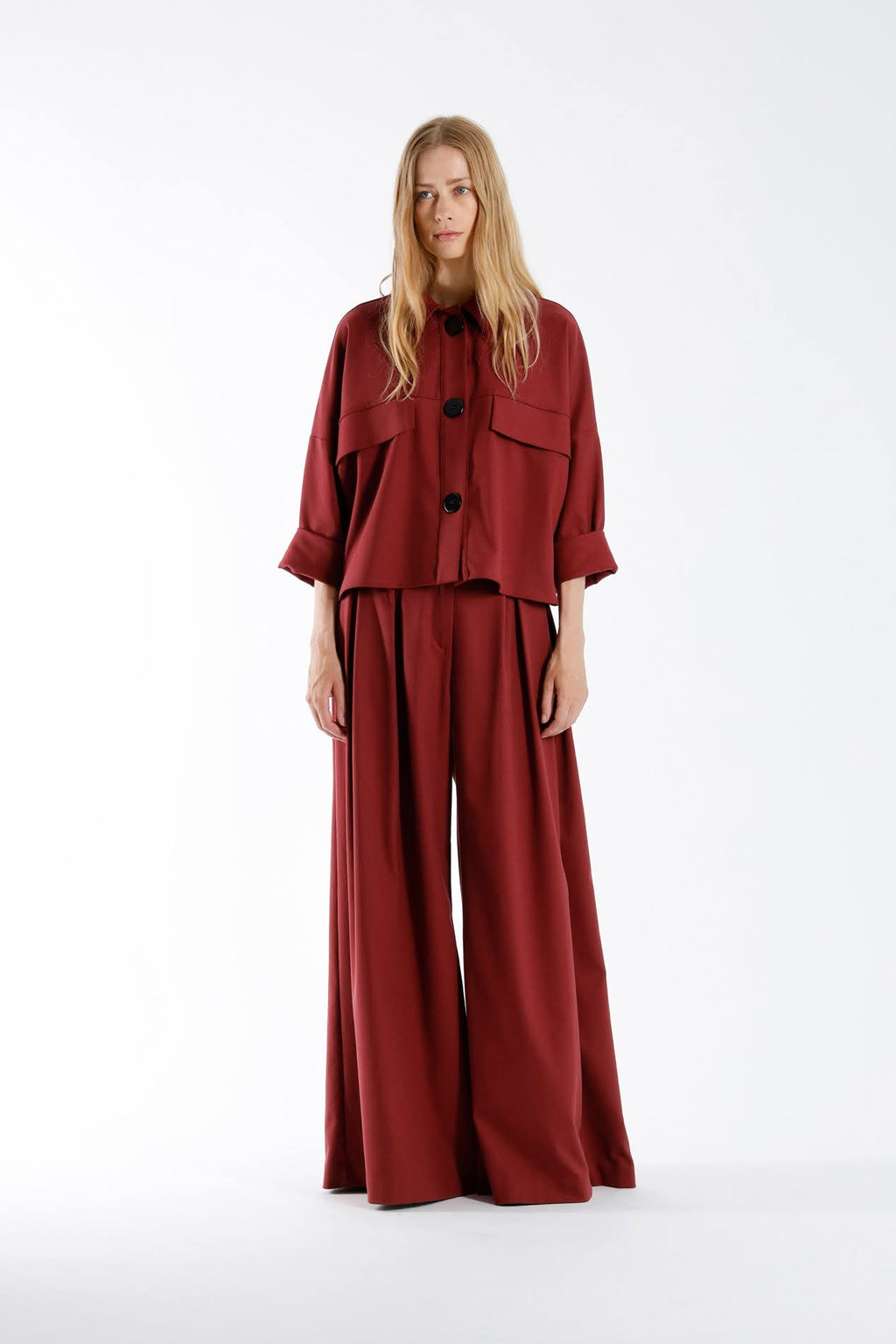 Blouses lange mouw bordeaux Julia June
