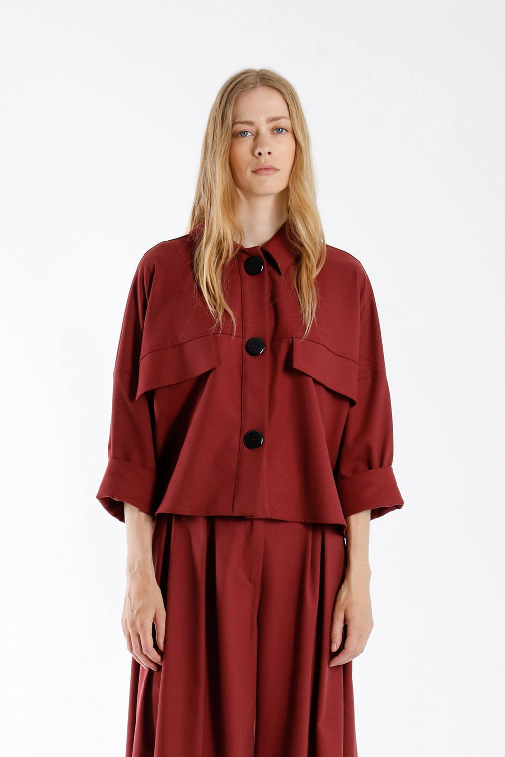 Blouses lange mouw bordeaux Julia June