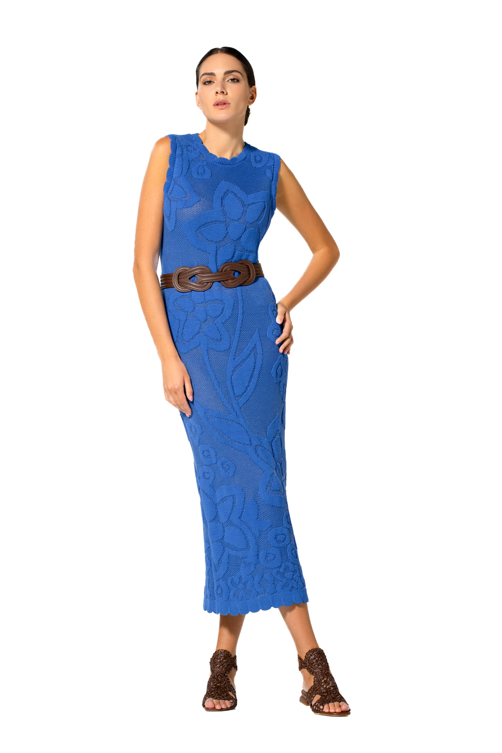 Jurken zonder mouw blauw Caroline Biss
